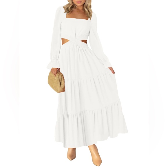 Merokeety Dresses & Skirts - Elegant White Maxi Dress